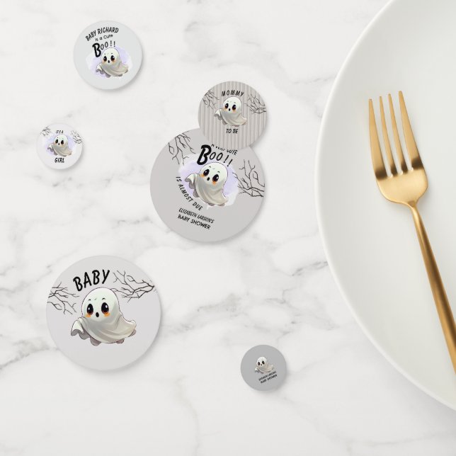 Confeti Boo Baby Shower Halloween tema Fiesta Cute (Grupo)