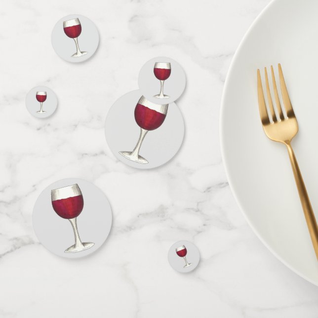 Confeti Botella de vidrio de invierno Vino Rojo Tasting Vi (Grupo)