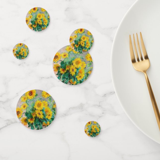 Confeti Bouquet de los girasoles Claude Monet (Grupo)