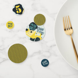 Confeti Boys Birthday Construction Truck Blue Yellow