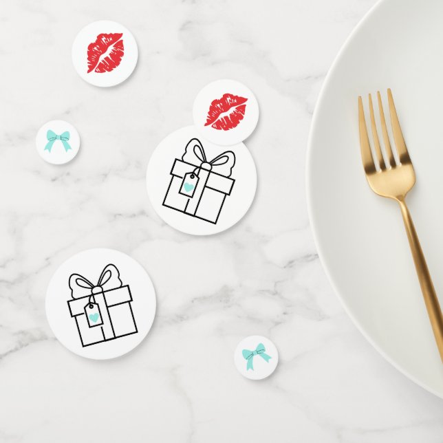 Confeti Bride & Co. Bridal Shower Turquoise (Grupo)