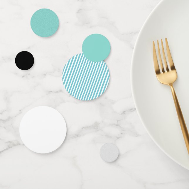 Confeti BRIDE y CO Verde azulado Blue Shower Fiesta Tabla  (Grupo)