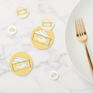 Confeti Brie Fiesta de cócteles Wedge de quesos franceses