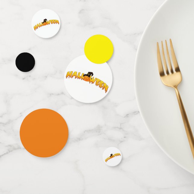 Confeti Bruja de calabaza de Halloween (Grupo)