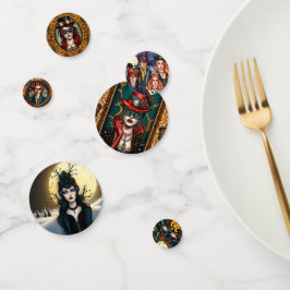 Confeti brujas steampunk Halloween