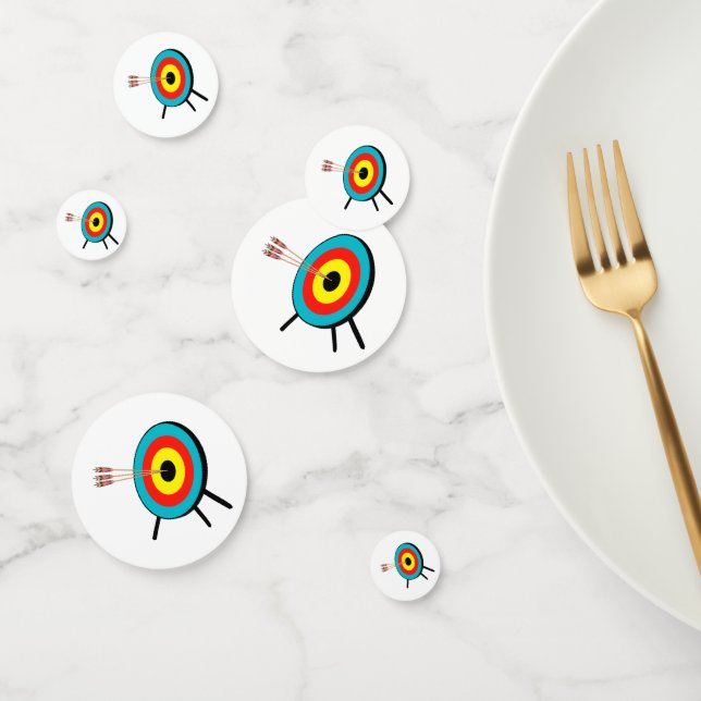 Confeti Bullseye de tres flechas (Grupo)