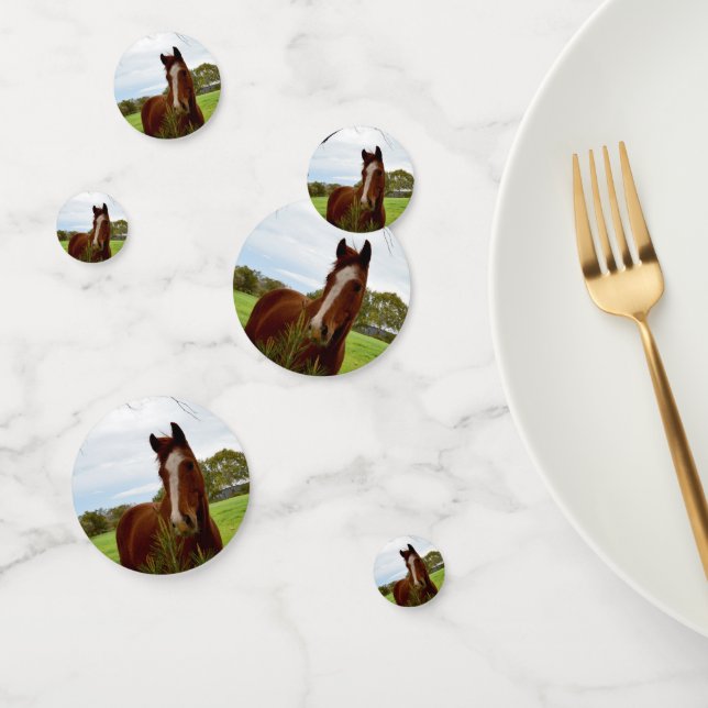 Confeti Caballo Con Un Árbol De Banksia, (Grupo)