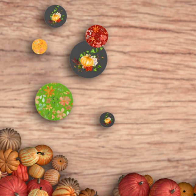 Confeti Caída de acción de gracias de la calabaza de flor  (Subido por el creador)