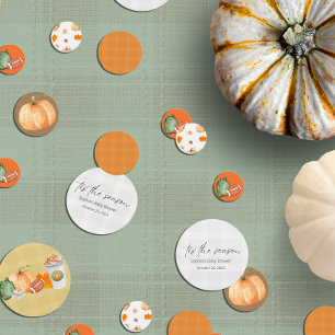 Confeti Caída en Baby Shower, calabaza pequeña, género neu