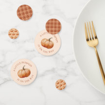 Caída Tocada Un Pequeño Baby Shower De Calabaza