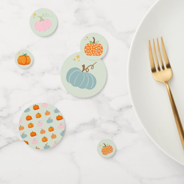 Confeti Calabazas coloridas (Grupo)