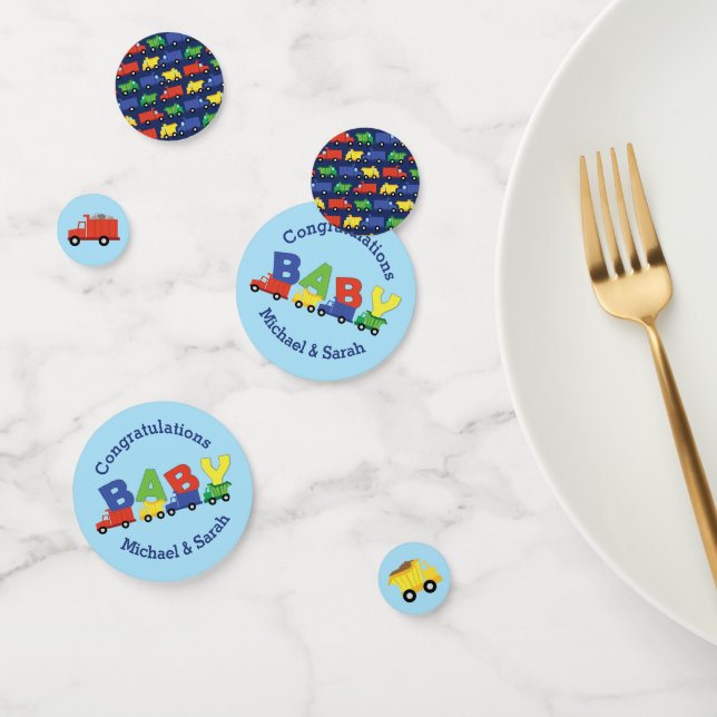 Confeti Camión de construcción de Baby Shower (Grupo)
