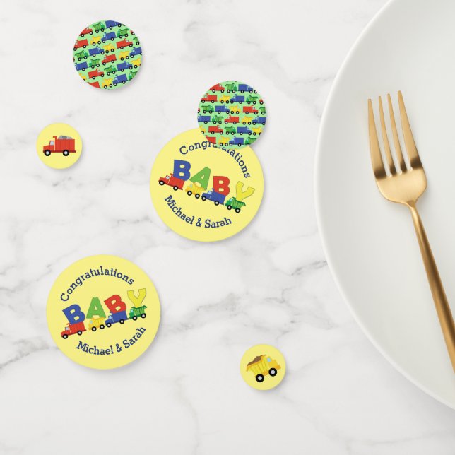 Confeti Camión de construcción de Baby Shower (Grupo)