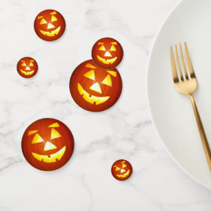 Confeti Camiseta de calabaza de Halloween Jack o Lantern