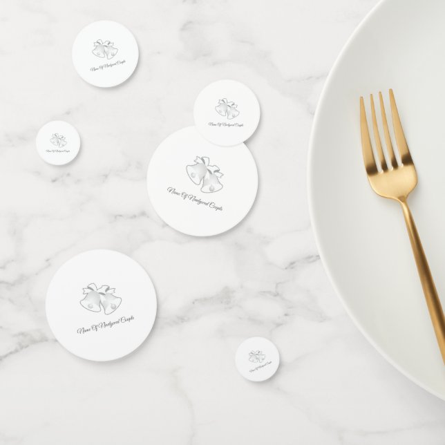 Confeti Campanas de Boda Personalizadas para Recién Casado (Grupo)