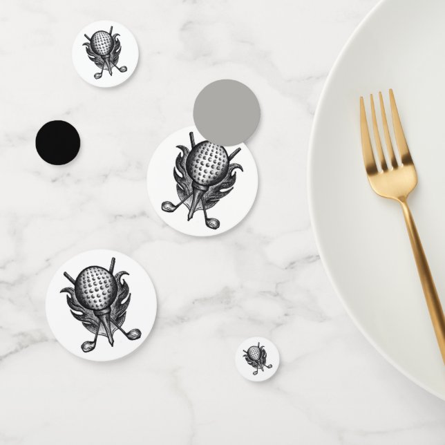 Confeti Campo de golf Clubes de Regalo de Golf Tee Ball Pe (Grupo)