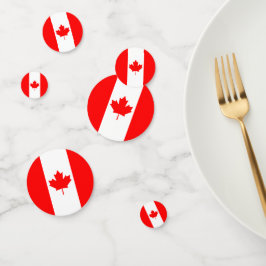 Confeti Canadá Confetti, fiesta, bandera canadiense