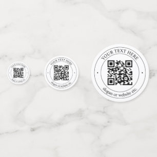 Confeti Cargar tu propio código QR y texto de Personalizab