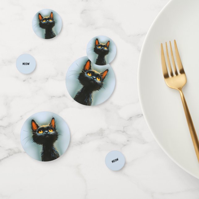 Confeti Carne de gato negro encantada (Grupo)