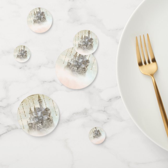 Confeti Castillo Dreamy Pink Princess Fairy Tale Storybook (Grupo)