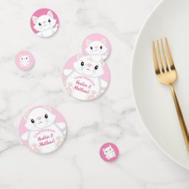 Confeti Cat Baby Shower Kitty Pink