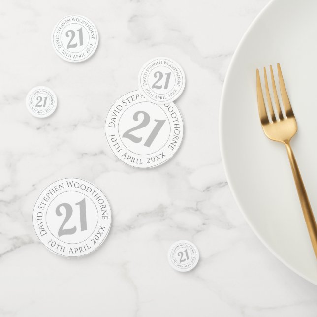 Confeti Celebración conmemorativa de cumpleaños personaliz (Grupo)