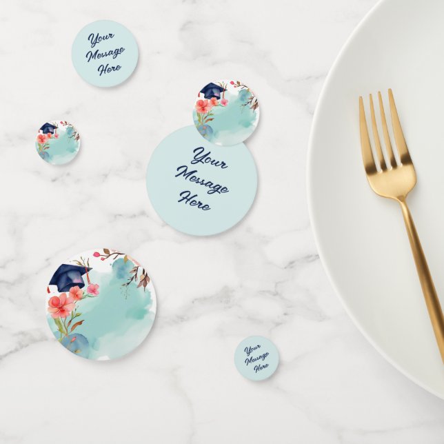 Confeti Celebración de graduación de color de agua (Grupo)