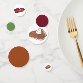 Confeti Cena de Acción de Gracias Pie de calabaza de aránd