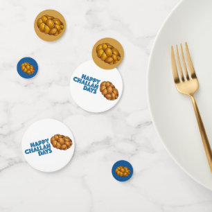 Confeti Challah trenzado panadería judía pan Loaf Hanukkah