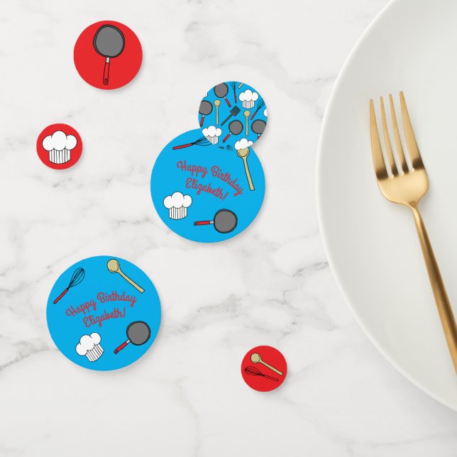 Confeti Chef Cocinar Niños Fiesta de Cumpleaños (Grupo)