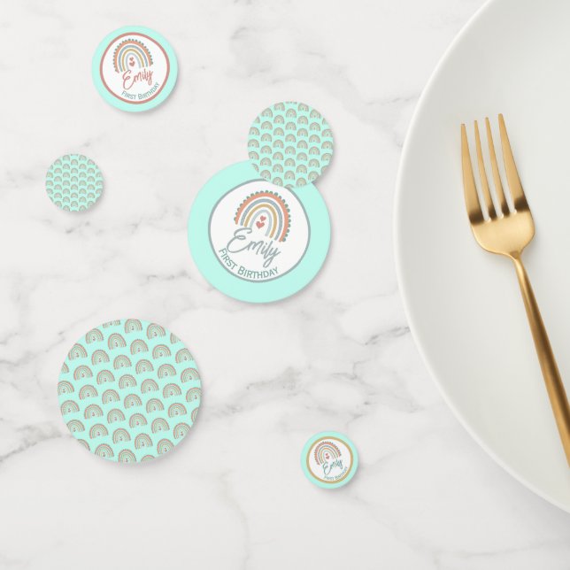 Confeti Chica Boho Birthday Magic Mint green (Grupo)
