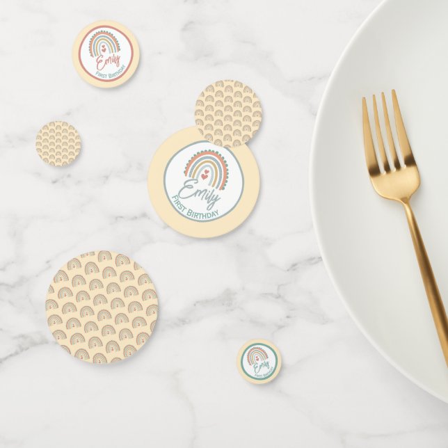 Confeti Chica Boho Birthday Magic Pale Yellow (Grupo)