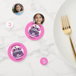 Confeti Chica de cumpleaños de Chica personalizado de Cute