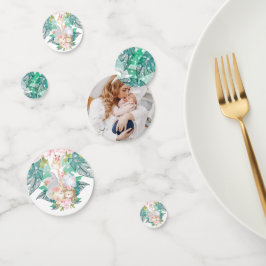 Confeti Chica de foto de animales de la jungla Cumpleaños