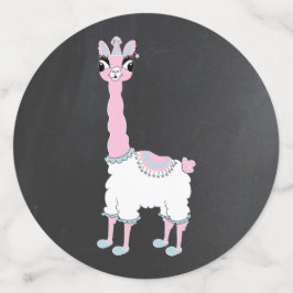 Confeti Chica Llama Pajama Rosada Partida de cumpleaños
