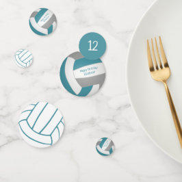 Confeti chicas grises verde azulados niños celebración de 