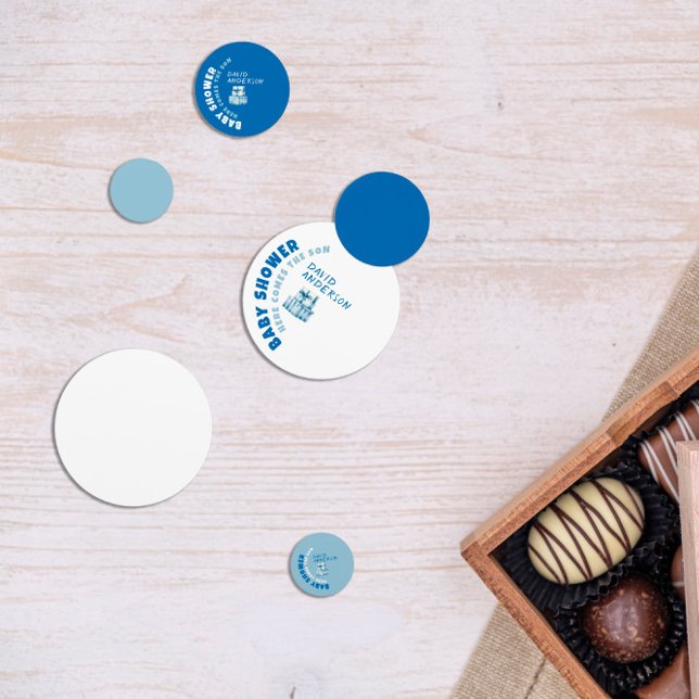 Confeti Chico de bebé minimalista azul (Subido por el creador)