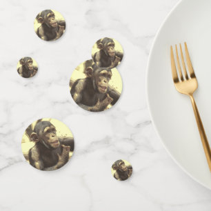 Confeti Chimpancé metalizado