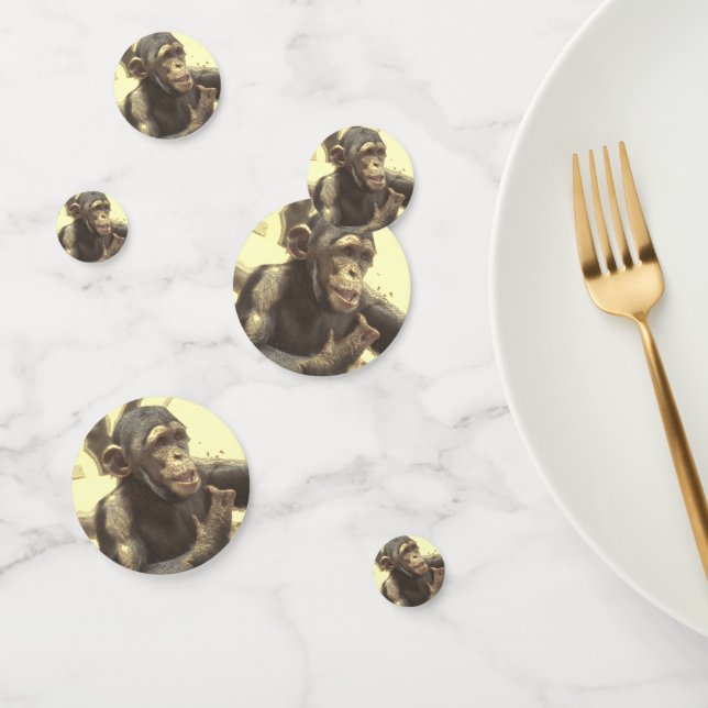 Confeti Chimpancé metalizado (Grupo)