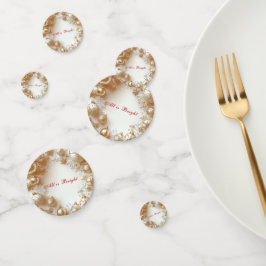 Confeti Christmas Gold Ornaments,Snowflakes All is Bright
