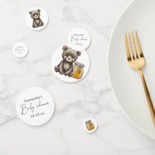 Confeti Chupete de miel y oso de peluche baby shower