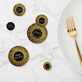 Confeti Círculo brillante ilumina a Fiesta de Nochevieja