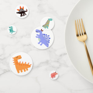 Confeti Cita de cumpleaños temática de los dinosaurios