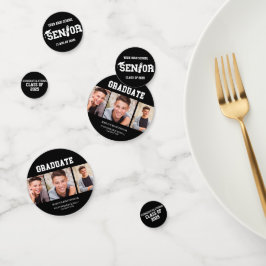 Confeti Clase de Graduación Fotográfica Black 3 de 2025