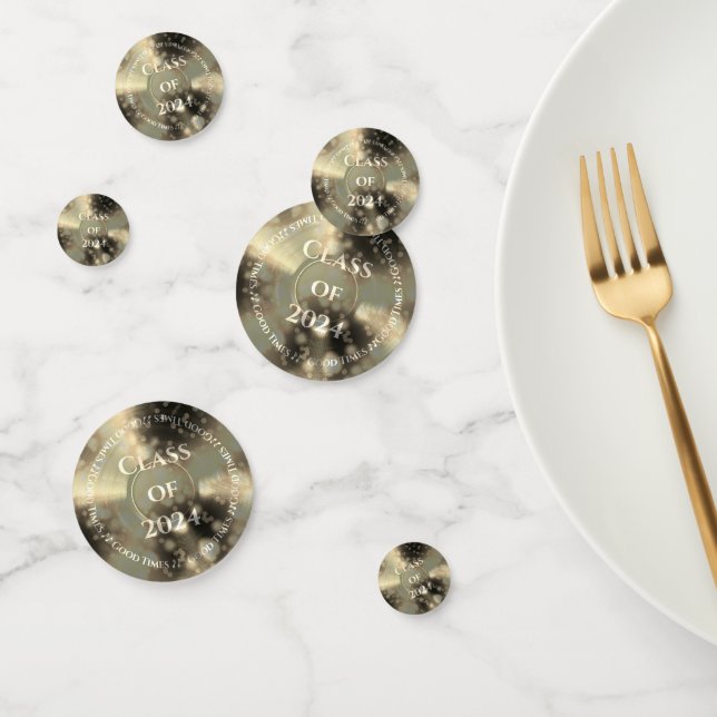 Confeti Clase de registro de vinilo dorado (Grupo)