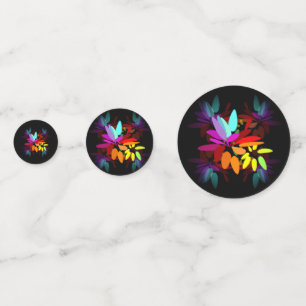 Confeti Colores de arcoiris modernos de estilo hippie psic
