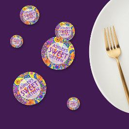 Confeti Colorido dulce 16 cumpleaños fondo