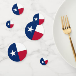 Confeti Confección de mesa con bandera de Texas