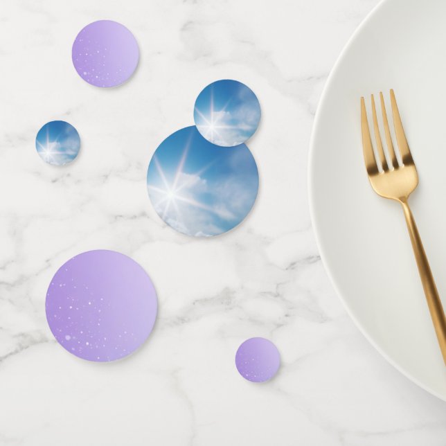 Confeti Confetal holográfico de moda en globo aerostático (Grupo)