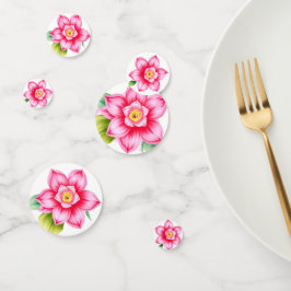 Confeti Confetán de mesa de flores rosadas